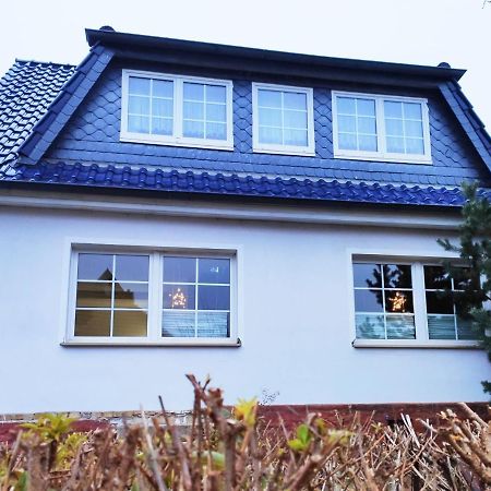 Ferienhaus Blaue Blume Mit 11 Kw Ladestation, Kamin, Terrasse, Eingezaeuntem Garten, Sauna, Wlan, Netflix, 2 Hunde Willkommen! Güntersberge Exterior foto